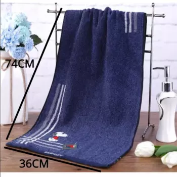 Синее полотенце Snoopy из хлопка