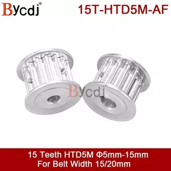 Синхронный зубчатый шкив, 5 м, 15 Зубцов, отверстие 5/6/6, 35/8/10/12/14/15 мм, ширина 15/20 мм, HTD5M