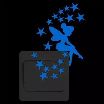 Синие светящиеся наклейки NICELET