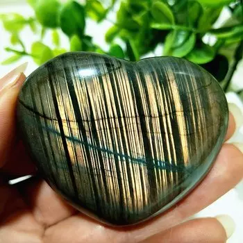 Синий лабрадорит сердце EBET