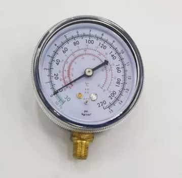 Синий манометр ZHOUZHI для фреона 1/8", 70 мм