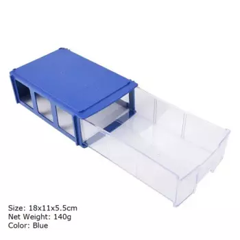 Синий пластиковый ящик для мелочей WBBOOMING