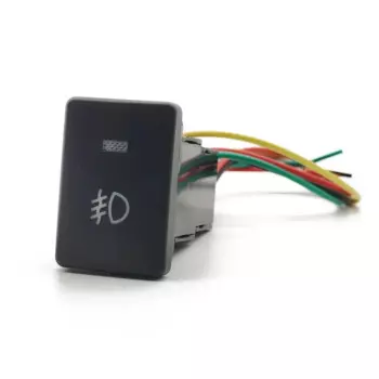 Синий светодиодный переключатель заднего противотуманных фар, 4-проводная кнопка для Toyota Camry Prius Corolla RAV4 2014, переключатель передних противотуманных фар DC12V