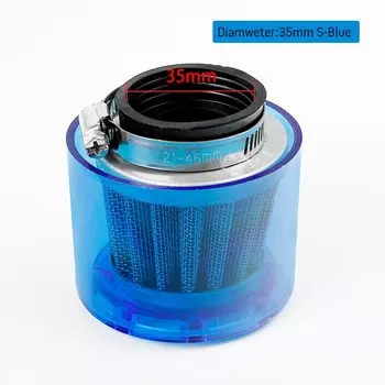Синий Универсальный воздушный фильтр для мотоцикла 35 мм 38 мм, очиститель для мотоцикла 50 куб. См 110 куб. См 125 куб. См 140 куб. См 250 куб. См ATV питбайка