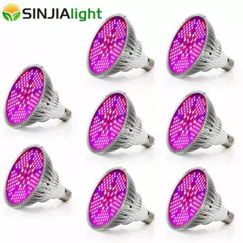 SINJIAlight светодиодные лампы для растений 8 штук 100 Вт