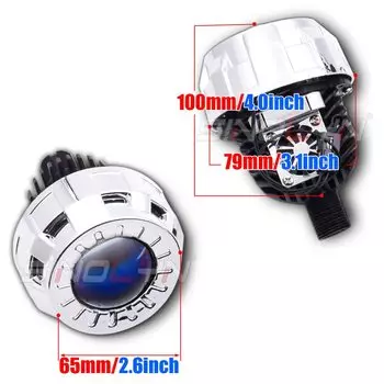 Sinolyn 1,8 2,0 дюймовые синие линзы проектора Bi LED для фар H7 H4 H1 9005 9006 9007 светодиодные фонари Авто Фары мотоциклов h4 led с линзой светодиод hb3 лед лампы для авто bi led линзы Светодиодные линзы