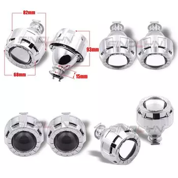 Sinolyn 2,0 дюймовые светодиодсветодиодный дневные ходовые огни «ангельские глазки» для передних фар H4 H7, автомобильные мини-линзы, фары, использование H1 HID тюнинг «сделай сам»