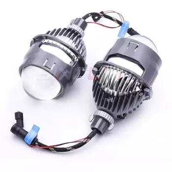 Sinolyn, 2,5 дюйма, Bi светодиодный, линзы для проектора для H7, H4, 9005, 9006, фары головного света, автомобильные фары, ангельские глазки, обновленные диодные линзы для фар