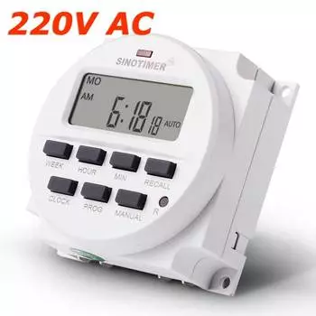 SINOTIMER TM618N-2 7-дневный программируемый таймер