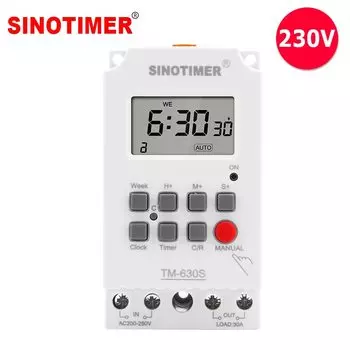 SINOTIMER TM630S еженедельный цифровой таймер освещения