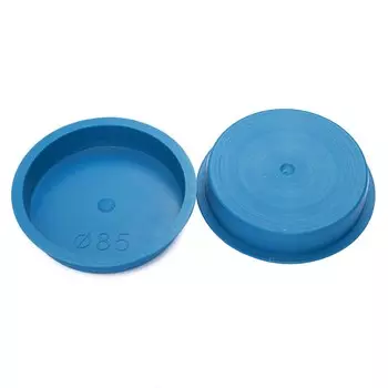 Синяя пластиковая заглушка для трубы