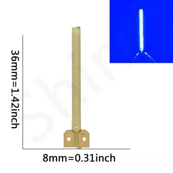 Синяя светодиодная нить с буквами DT&ZM