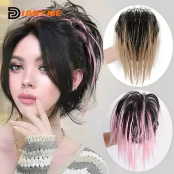 Синтетический нечистоплотный шиньон, шиньон для волос, шиньон для наращивания волос, шиньон для волос, накладные волосы, заколка для волос, шиньон для женщин