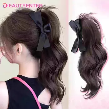 Синтетический парик BEAUTYENTER, хвост, бант для парика, зажим для хвоста высокого уровня, новая стильная коса для китайского парика