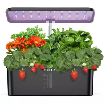 Система гидропонного выращивания растений US Herb Garden-MUFGA 12 подставок, система внутреннего садоводства с яркими фотографиями, прорастание растений