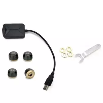 Система контроля давления в шинах TPMS на Android с USB и 4 датчиками