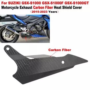 Система побега выхлопной трубы мотоцикла, теплозащитный экран из углеродного волокна для SUZIKI GSX-S1000 GSX-S1000F GSX-S1000GT 2015-2023