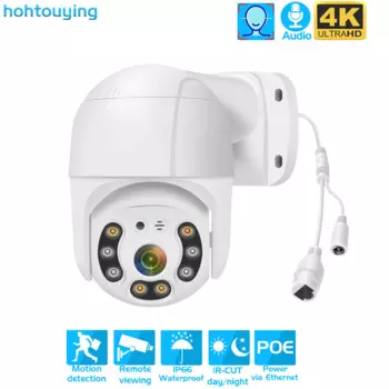 Система видеонаблюдения, 4K, 8 Мп, 2,5 дюйма, POE, PTZ