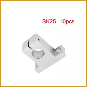 Sk25 10 шт./лот Бесплатная доставка SK25 25 25 мм линейный подшипник рельсовый вал опорный стол ЧПУ маршрутизатор SH25A