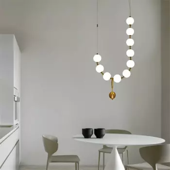 Скандинавская люстра, светодиодный, креативный, волшебный, стеклянный шар, пост, современный ресторан, лампа для спальни, атмосферный, простой светильник для гостиной