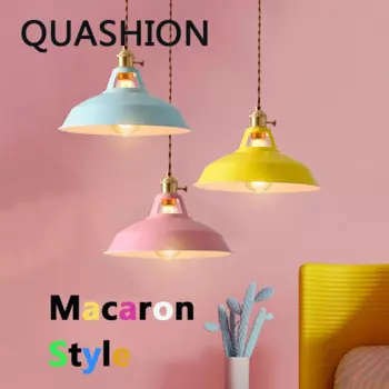 Скандинавская железная люстра Macaron, светодиодная Подвесная лампа для спальни, гостиной, обеденного стола, красосветильник светильник, домашний декор, прямые лампы люстра потолочная