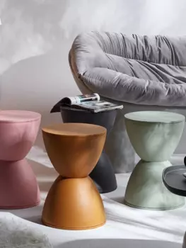 Скандинавский Маленький стул для смены обуви для дома креативная гостиная низкий стул утолщенный пластиковый простой круглый стул мебель