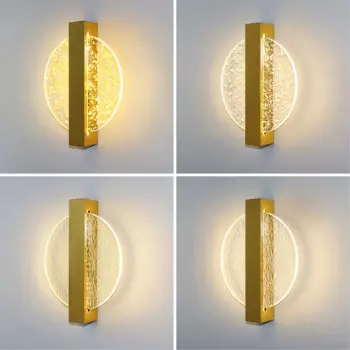 Скандинавский роскошный Креативный светодиодный светильник, Настенный декор, прикроватная лампа для спальни, золотые настенные светильники, светодиодный светильник AC220V