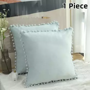 Скандинавский Стиль, Однотонный Мягкий Бархатный Квадратный Чехол Для Подушки Для Декора Дивана, Домашний Декор
