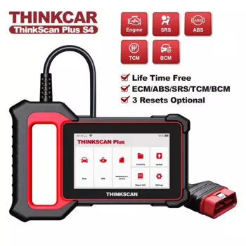 Сканер THINKCAR THINKSCAN PLUS S4 S7 OBD2, система для диагностики автомобиля, ECM ABS SRS TCM BCM, с дополнительным сбросом, Wi-Fi