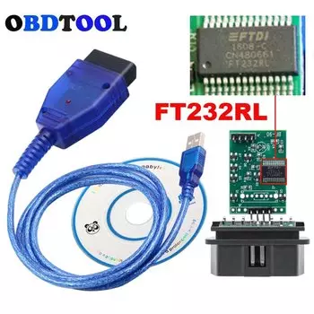 Сканирующий инструмент FT232RL для чипа VAG для автомобилей Audi/Seat и т. Д. Серии VAG для VAG 409 KKL OBD OBD2 16-контактный разъем Диагностический кабель