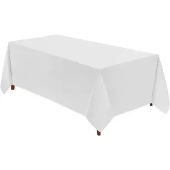 Скатерть, 10 шт., 90*156 дюймов, прямоугольная скатерть, полиэстер, устойчивая к пятнам, морщинам полиэстер, чехол для обеденного стола