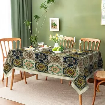 Скатерть богемная мандала полиэстер/хлопок