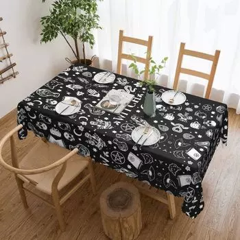 Скатерть для стола с ведьмой Таро, полиэстер