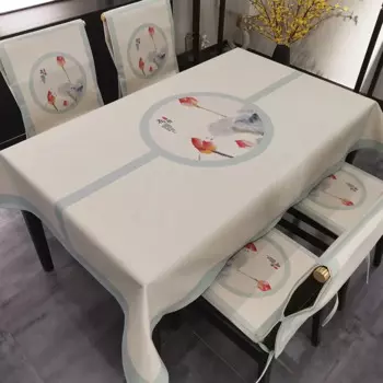 Скатерть Plum Blossom из полиэстера/хлопка