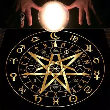 Скатерть Таро LVJIA, полиэстер, 50x50 см / 75x75 см