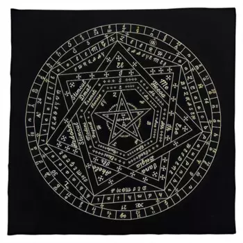 Скатерть Таро Sigillum Dei Aemeth Колесо зодиака