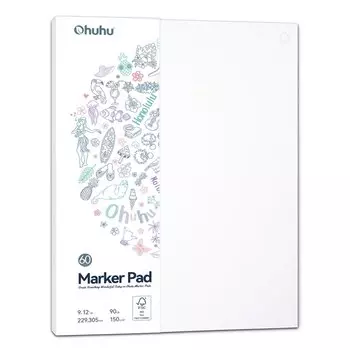 Скетчбук Ohuhu, белый, двусторонний, 120 стр