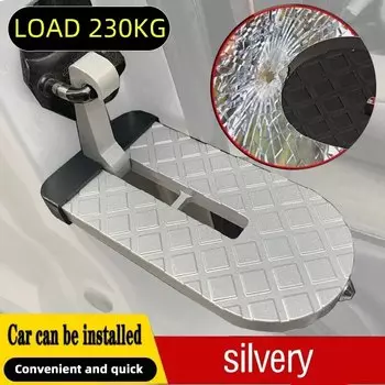 Складная автомобильная лестница 2 в 1, подножки, легкий доступ к крыше автомобиля с молотком безопасности для Jeep Car SUV