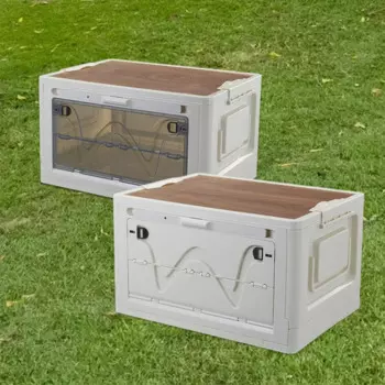 Складная коробка для кемпинга со светодиодной подсветкой, незаменимая портативная переноска для комнаты в общежитии