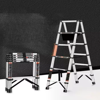Складная лестница из нержавеющей стали для строительных лестниц, 1,4 + 1,4 м