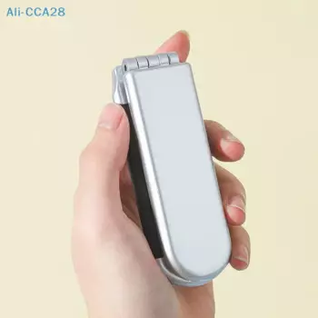 Складная Массажная расческа Mini Hairbrus, Антистатическая портативная дорожная Щетка для волос, расческа для волос с зеркалом