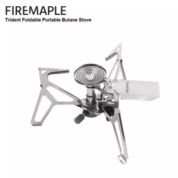 Складная печь Fire-Maple с трезубчатым корпусом, портативная уличная плита для приготовления пищи, ветрозащитная Бутановая газовая плита для кемпинга, пешего туризма, 2200 Вт