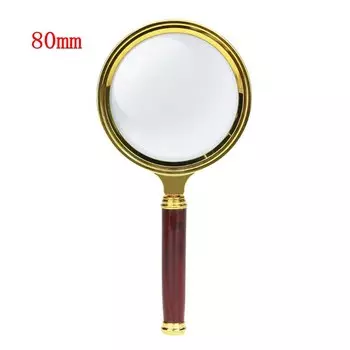 Складная ручная мини-Лупа 10X, карманный микроскоп, увеличительное стекло для чтения, лупа для фотостудии 80 мм, 70 мм, 60 мм