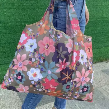 Складная сумка для покупок, нейлон, женский