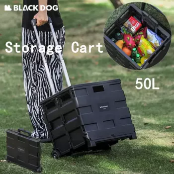 Складная тележка для кемпинга Naturehike BLACKDOG, портативный дорожный уличный контейнер для хранения пикника, 50 л, для кемпинга
