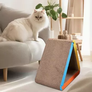 Складная треугольная Когтеточка для кошек, 6 видов когтей