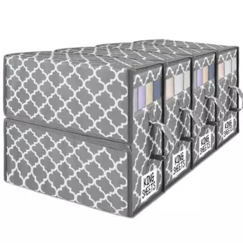 Складний ящик для зберігання на віконній блискавці