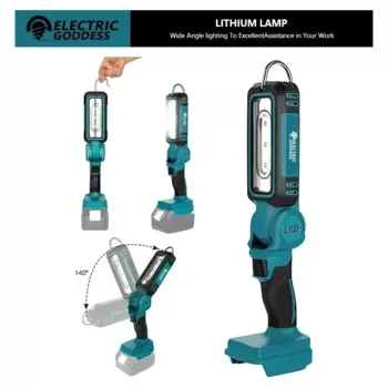 Складной электрический светильник ELECTRIC GODDESS ZMD001 300 Вт желтый для аккумулятора Dewalt/Makita/Milwaukee