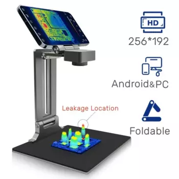 Складной анализатор lmager TOOLTOP T220 для ПК и Andriod, 3D тепловизионная камера 256*192 с обнаружением материнской платы от-20 °C до + 550 °C