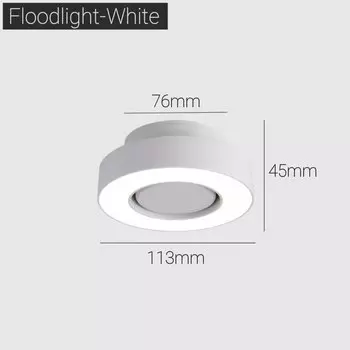 Складной антибликовый круглый потолочный светильник khelse 12Вт